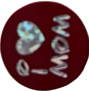 I Love Mom & Dad weinrot