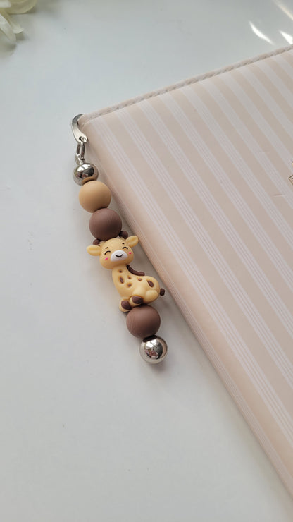 Lesezeichen Giraffe braun