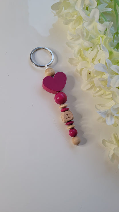 Schlüsselanhänger Big Love mit Buchstabe