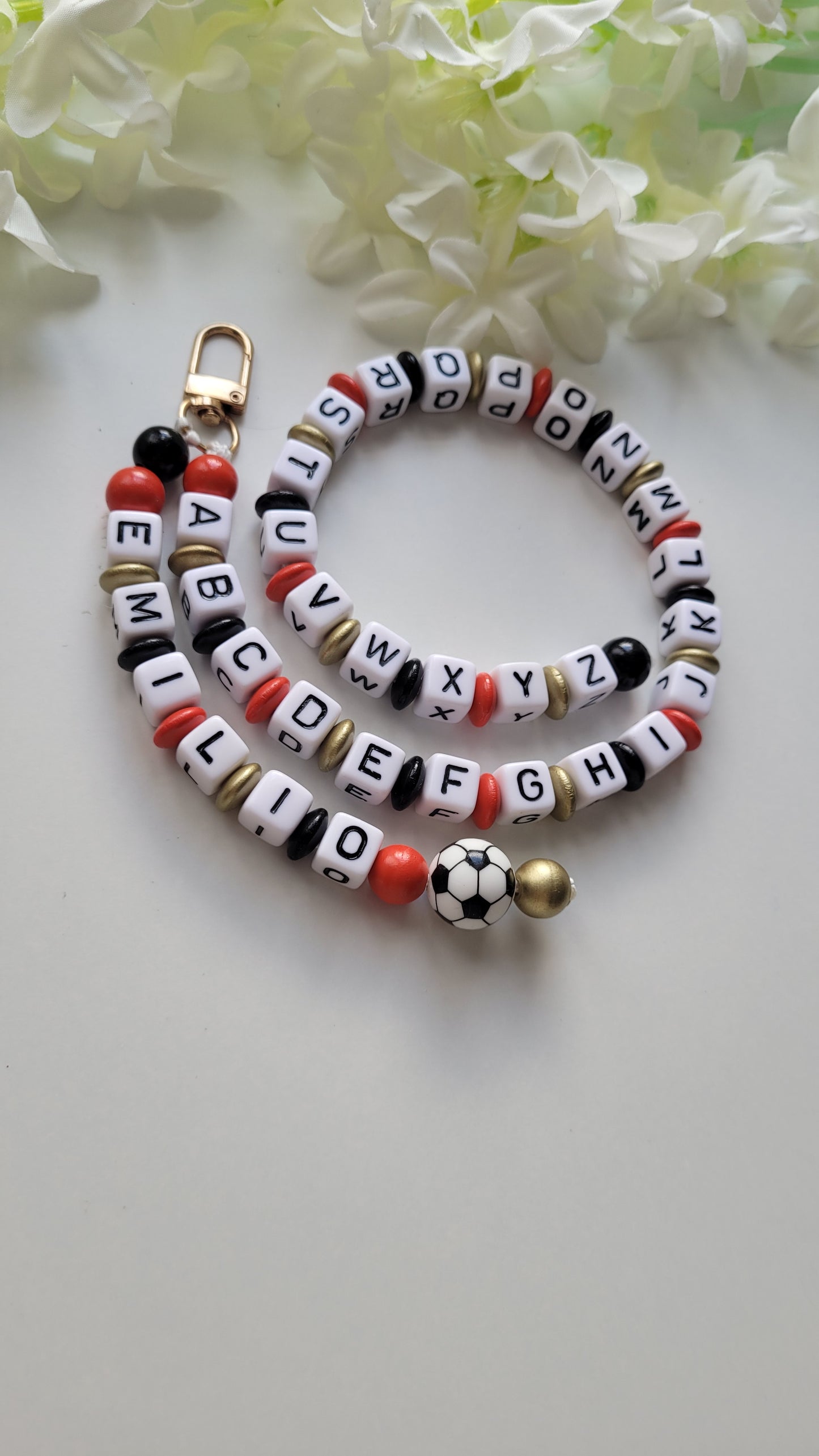 Alphabet Buchstaben Kette Fussball personalisierbar Vorschule/ Einschulung/ 1. Klasse