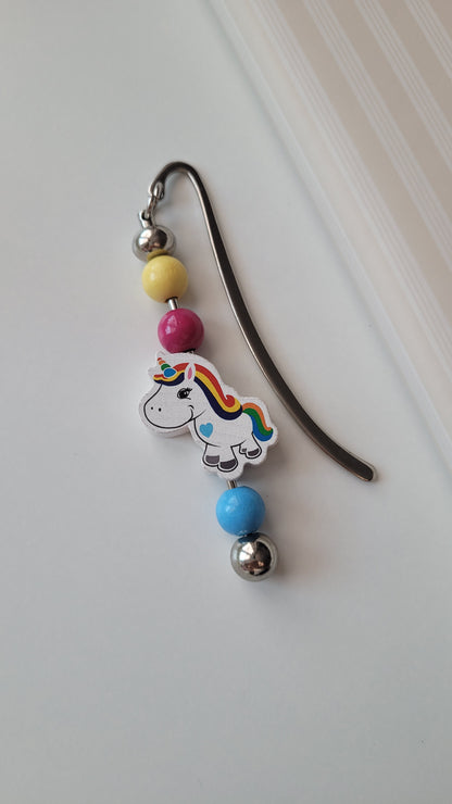 Lesezeichen Regenbogen Einhorn bunt