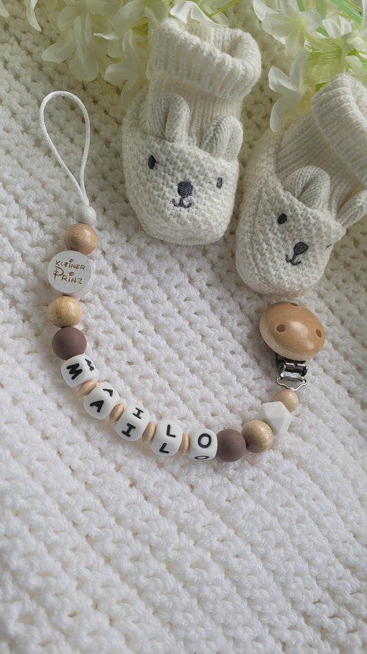 Schnullerkette Kleiner Prinz für Jungen mit Namen